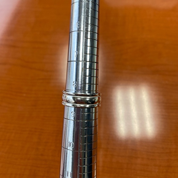 Mens Platinum Wedding Band Ring size 8.5 - Picture 3 of 5